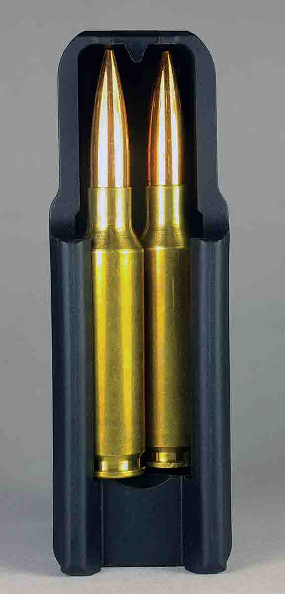 Bullet seating depth may depend on how a cartridge fits in a rifle’s magazine.